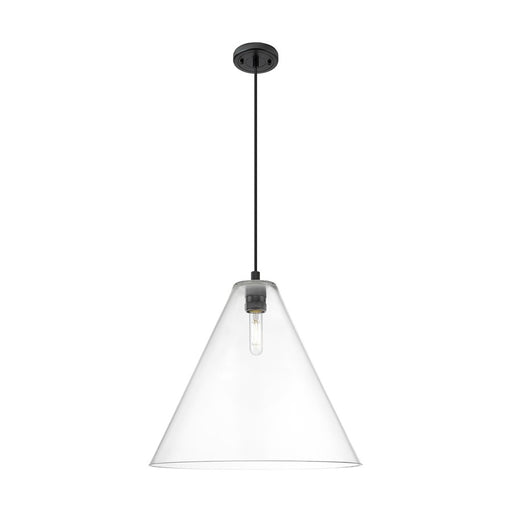Innovations CP 1Lt 16" Berkshire Cord Pendant, BK/CL - 434-1P-BK-GBC-162
