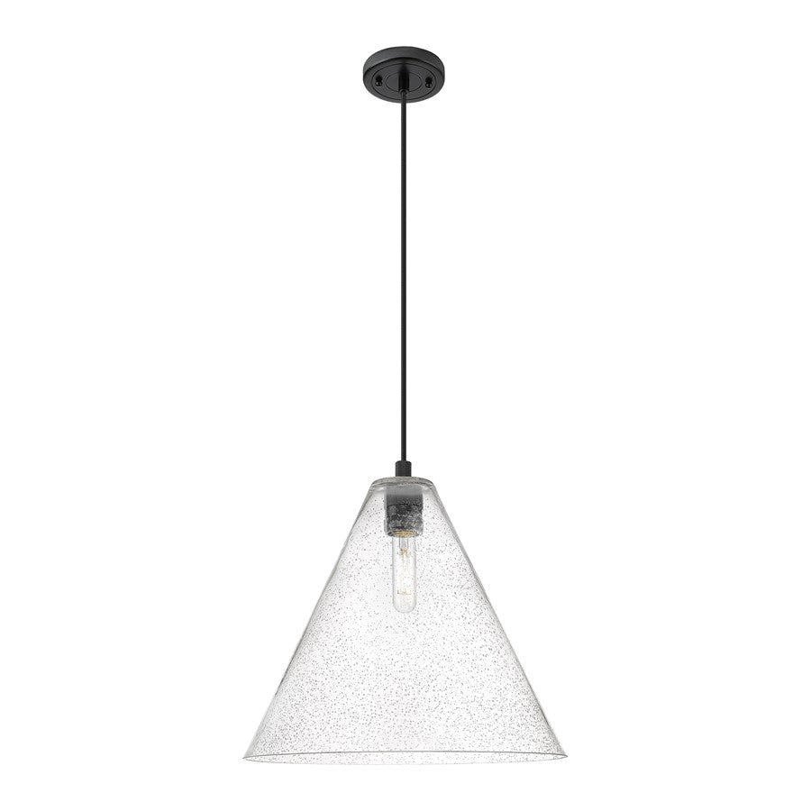 Innovations CP 1Lt 16" Berkshire Cord Pendant, BK/SD - 434-1P-BK-GBC-164