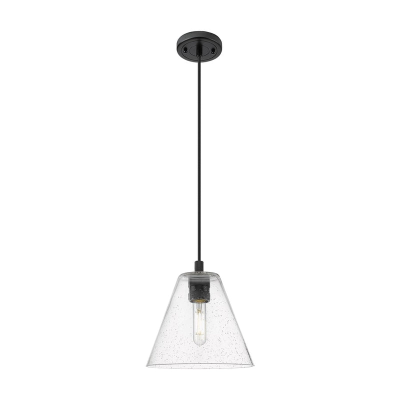 Innovations Crown Point 1Lt 8" Berkshire Cord Pendant, BK/SD - 434-1P-BK-GBC-84