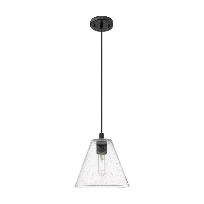 Innovations Crown Point 1Lt 8" Berkshire Cord Pendant, BK/SD - 434-1P-BK-GBC-84