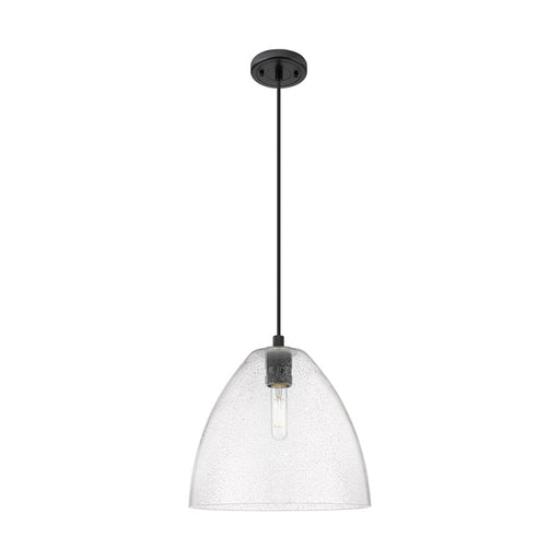 Innovations Crown Point 1Lt 12" Bristol Cord Pendant, BK/SD - 434-1P-BK-GBD-124