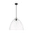 Innovations Crown Point 1Lt 16" Bristol Cord Pendant, BK/CL - 434-1P-BK-GBD-162
