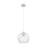 Innovations Crown Point 1Lt 8" Athens Cord Pendant, PN/Clear - 434-1P-PN-G122-8