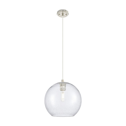Innovations Crown Point 1Lt 10" Athens Cord Pendant, PN/Seed - 434-1P-PN-G124-10