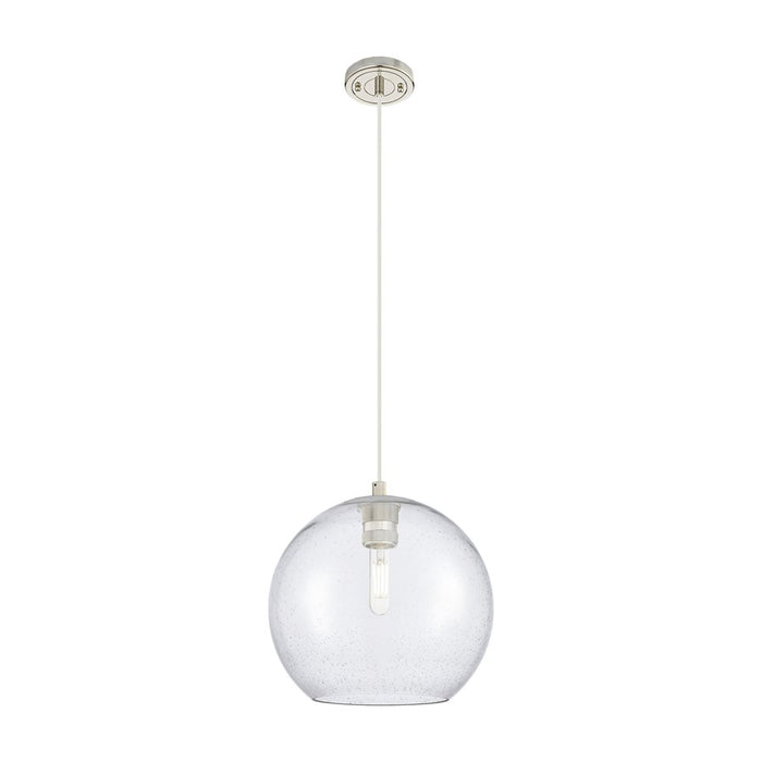 Innovations Crown Point 1Lt 10" Athens Cord Pendant, PN/Seed - 434-1P-PN-G124-10