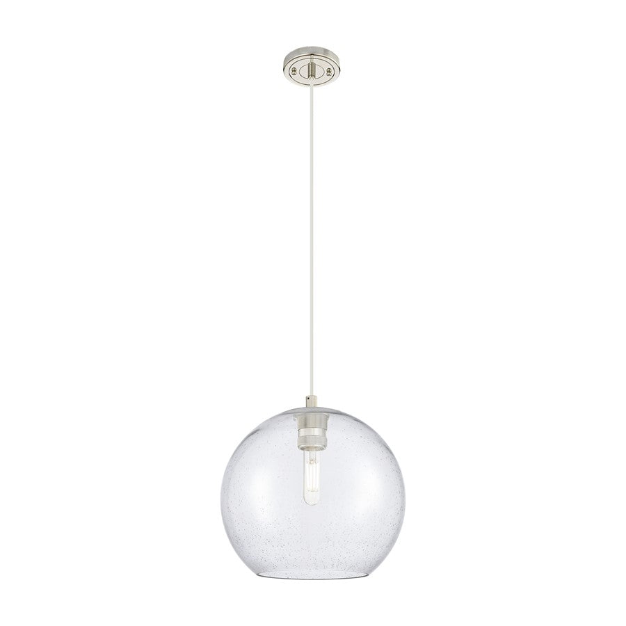 Innovations Crown Point 1Lt 10" Athens Cord Pendant, PN/Seed - 434-1P-PN-G124-10