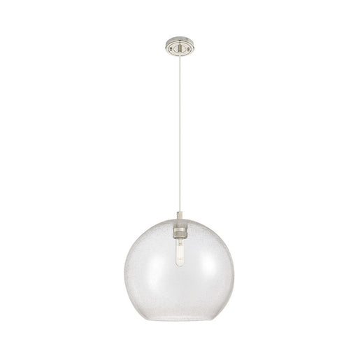 Innovations Crown Point 1Lt 12" Athens Cord Pendant, PN/Seed - 434-1P-PN-G124-12