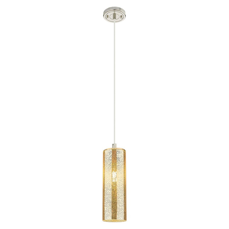Innovations Crown Point 12" Cord Pendant, PN/Merc - 434-1P-PN-G434-12ME