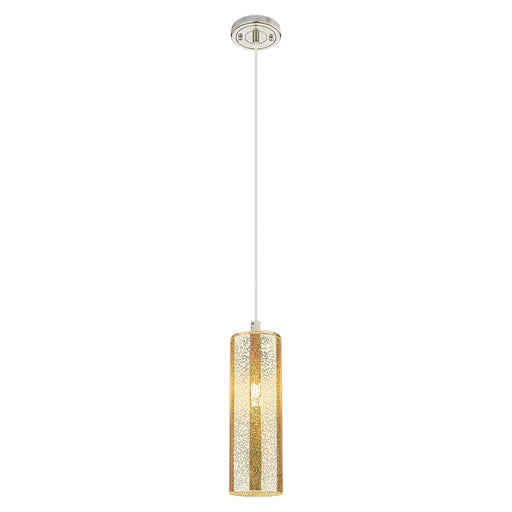 Innovations Crown Point 12" Cord Pendant, PN/Merc - 434-1P-PN-G434-12ME