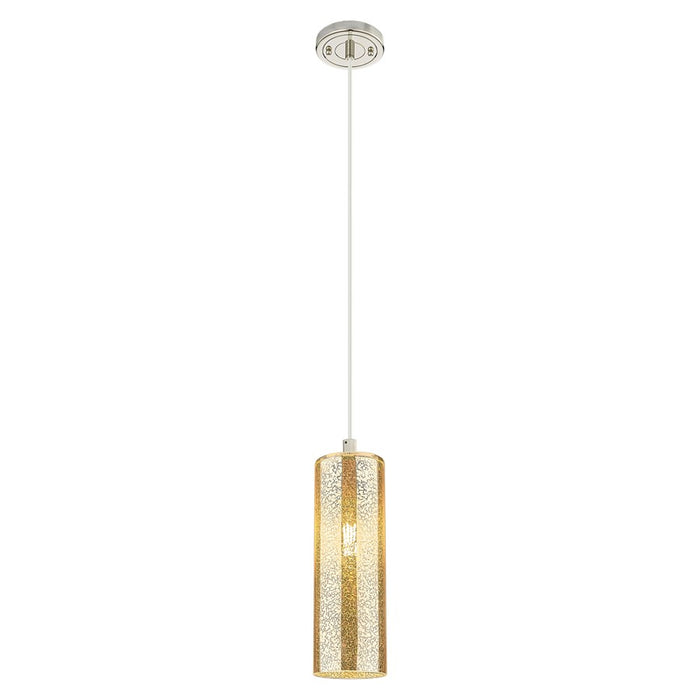 Innovations Crown Point 12" Cord Pendant, PN/Merc - 434-1P-PN-G434-12ME