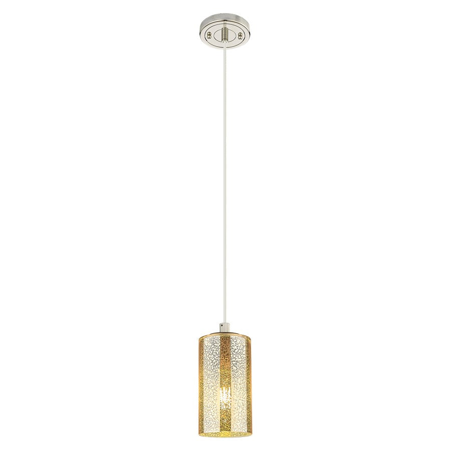 Innovations Crown Point 7" Cord Pendant, PN/Merc - 434-1P-PN-G434-7ME