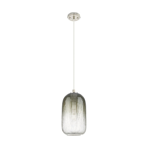 Innovations Brookhaven Cloche 7in 1-Light Pendant | Industrial Polished Nickel and Slate Glass | Kitchen Island & Dining | Model 434-1P-PN-G482-7SL
