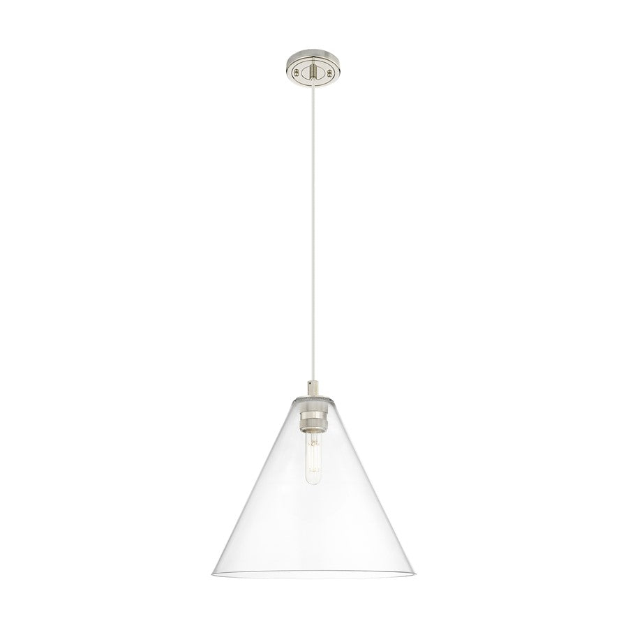 Innovations CP 1Lt 16" Berkshire Cord Pendant, PN/CL - 434-1P-PN-GBC-162