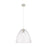 Innovations Crown Point 1Lt 12" Bristol Cord Pendant, PN/SD - 434-1P-PN-GBD-124