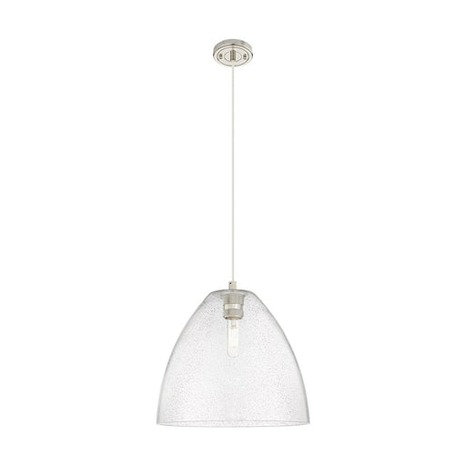 Innovations Crown Point 1Lt 12" Bristol Cord Pendant, PN/SD - 434-1P-PN-GBD-124