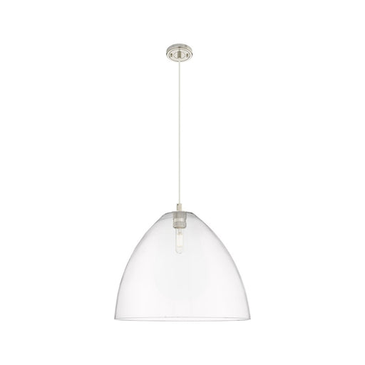 Innovations Crown Point 1Lt 16" Bristol Cord Pendant, PN/CL - 434-1P-PN-GBD-162