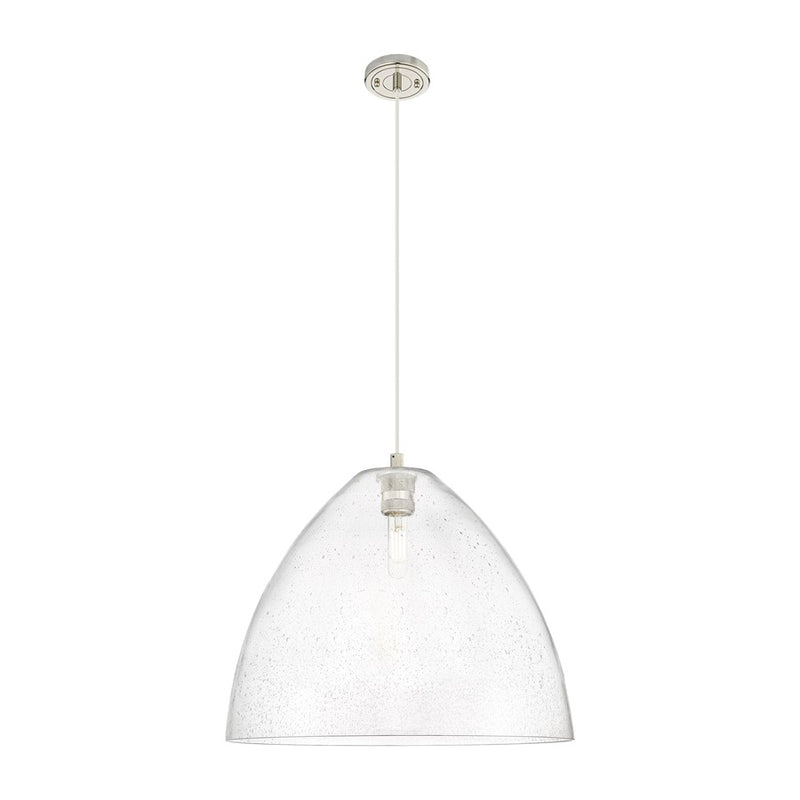 Innovations Crown Point 1Lt 16" Bristol Cord Pendant, PN/SD - 434-1P-PN-GBD-164