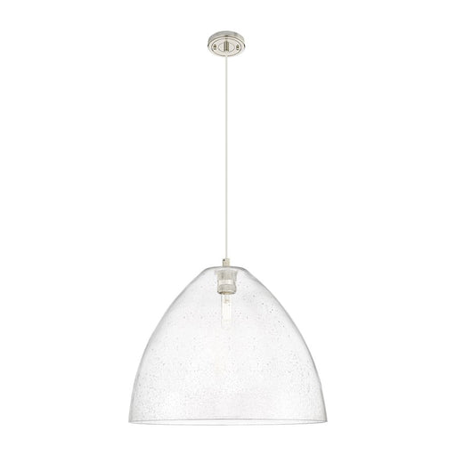 Innovations Crown Point 1Lt 16" Bristol Cord Pendant, PN/SD - 434-1P-PN-GBD-164