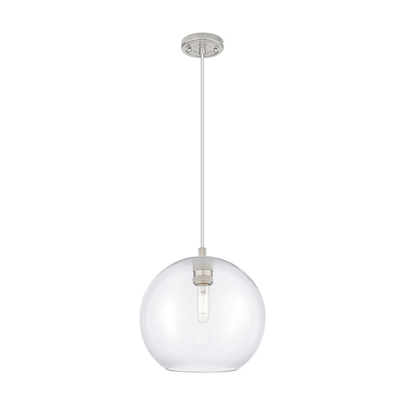 Innovations Crown Point 1Lt 10" Athens Cord Pendant, SN/CL - 434-1P-SN-G122-10