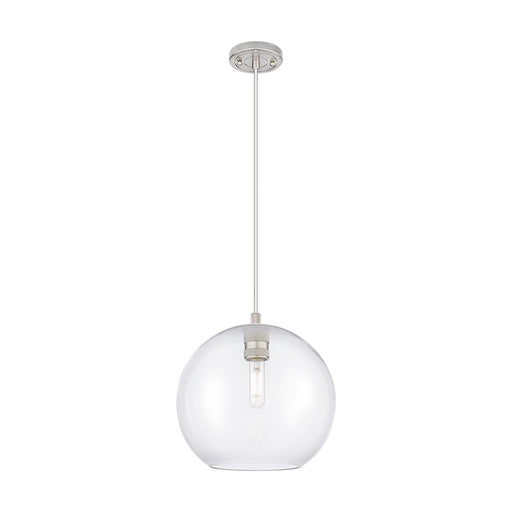 Innovations Crown Point 1Lt 10" Athens Cord Pendant, SN/CL - 434-1P-SN-G122-10