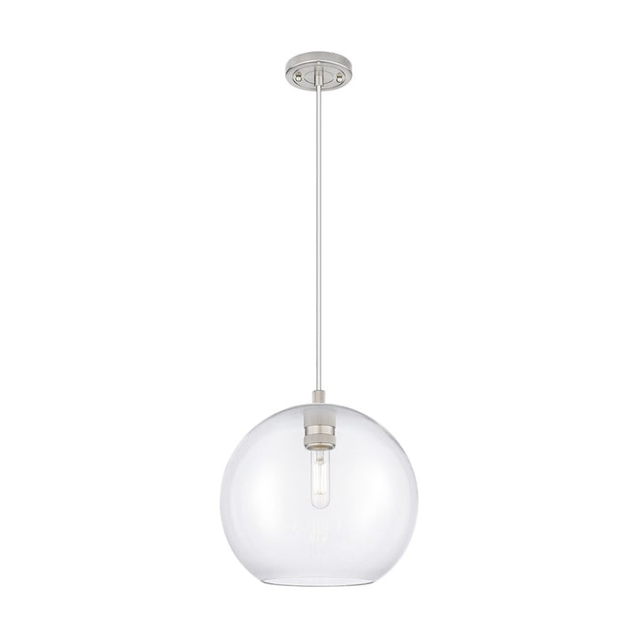 Innovations Crown Point 1Lt 10" Athens Cord Pendant, SN/CL - 434-1P-SN-G122-10