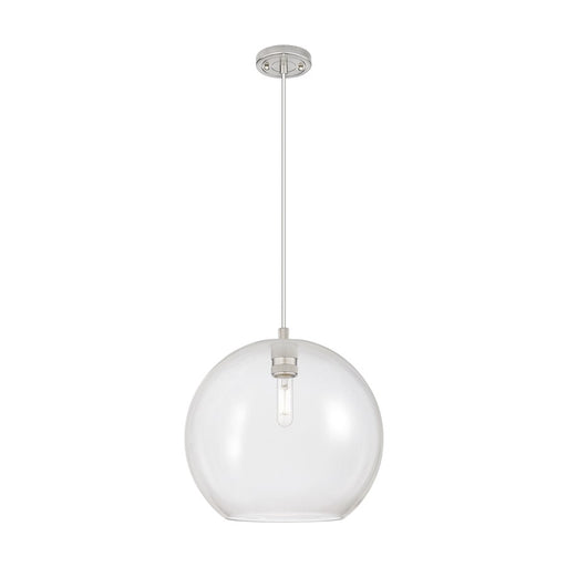 Innovations Crown Point 1Lt 12" Athens Cord Pendant, SN/CL - 434-1P-SN-G122-12