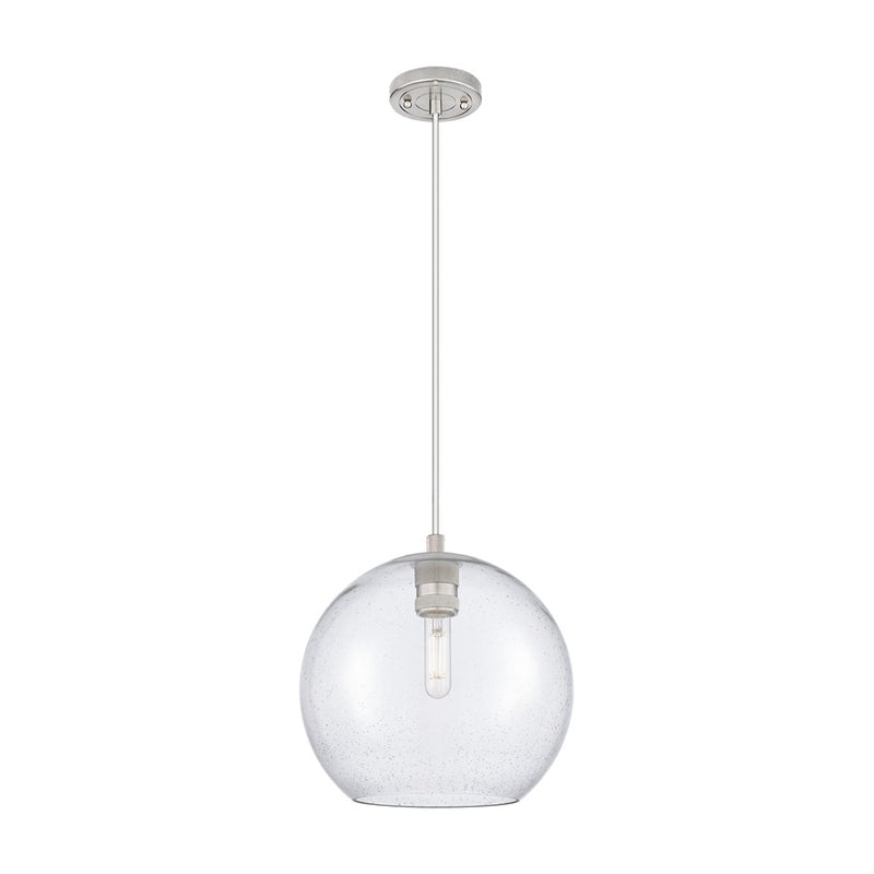Innovations Crown Point 1Lt 10" Athens Cord Pendant, SN/Seed - 434-1P-SN-G124-10