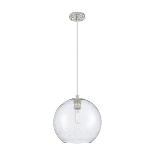 Innovations Crown Point 1Lt 10" Athens Cord Pendant, SN/Seed - 434-1P-SN-G124-10