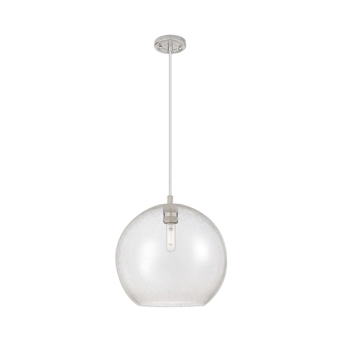 Innovations Crown Point 1Lt 12" Athens Cord Pendant, SN/Seed - 434-1P-SN-G124-12