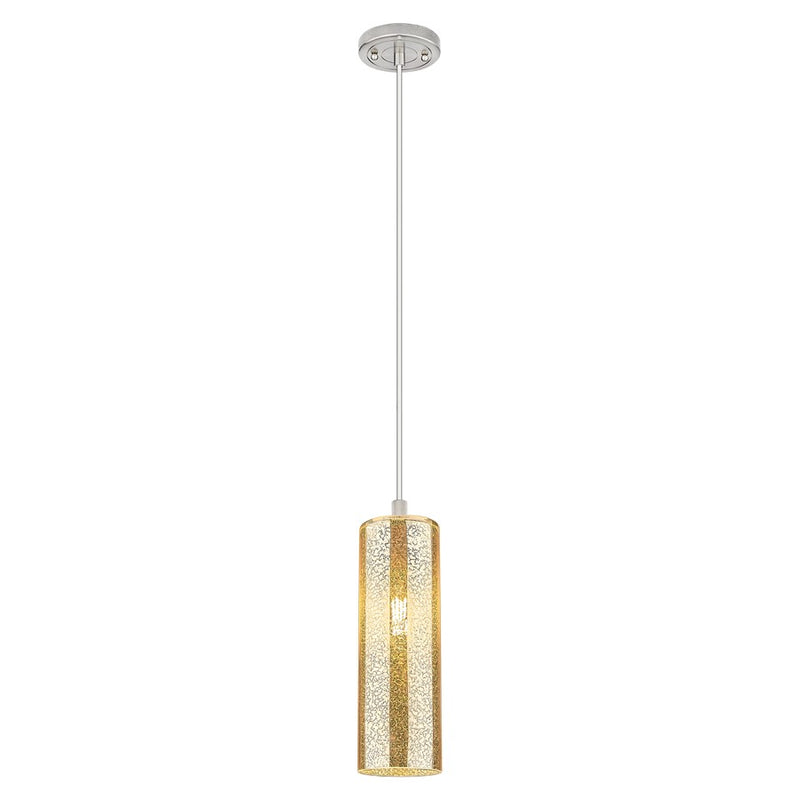 Innovations Crown Point 12" Cord Pendant, SN/Merc - 434-1P-SN-G434-12ME
