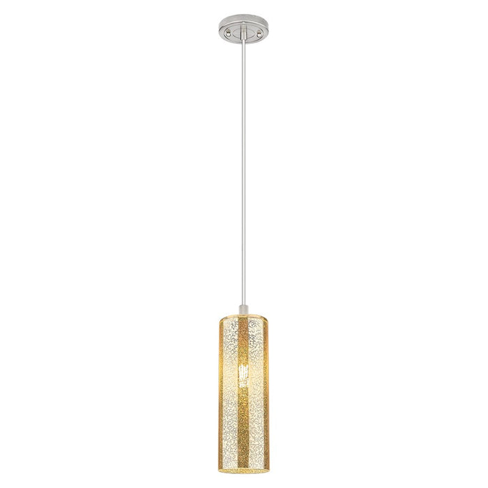 Innovations Crown Point 12" Cord Pendant, SN/Merc - 434-1P-SN-G434-12ME