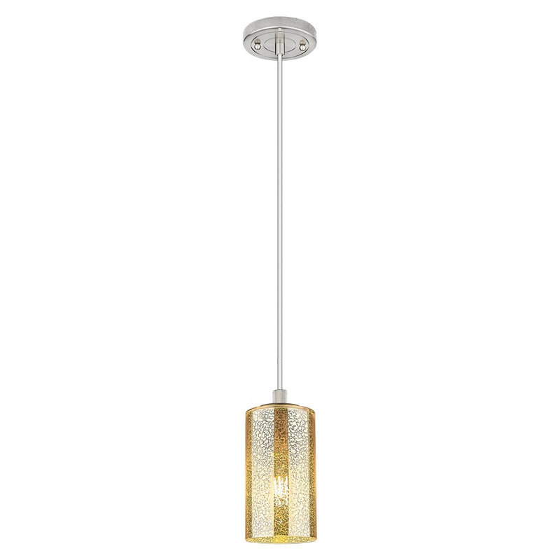 Innovations Crown Point 7" Cord Pendant, SN/Merc - 434-1P-SN-G434-7ME