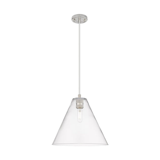 Innovations CP 1Lt 12" Berkshire Cord Pendant, SN/CL - 434-1P-SN-GBC-122