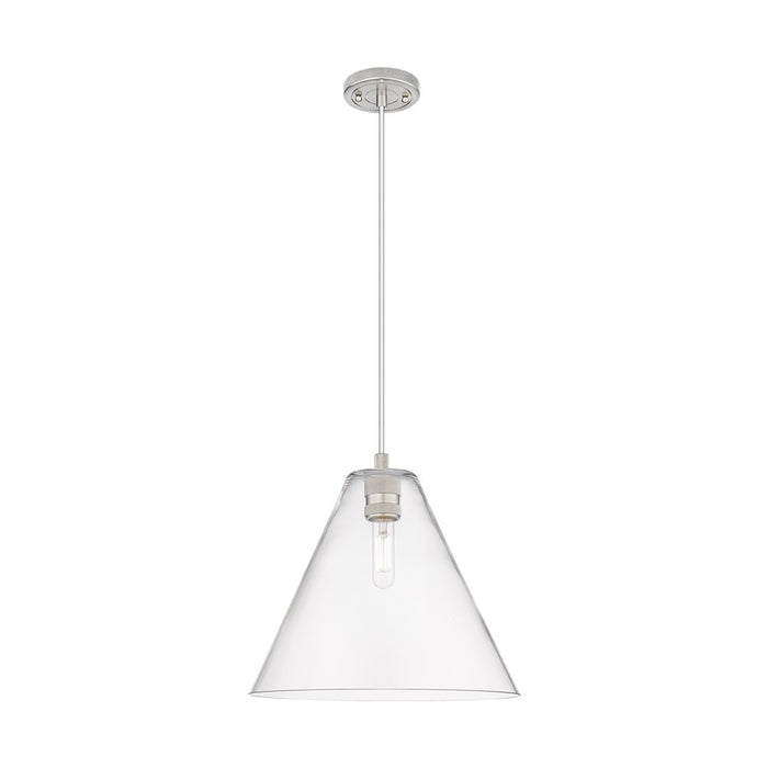 Innovations CP 1Lt 12" Berkshire Cord Pendant, SN/CL - 434-1P-SN-GBC-122
