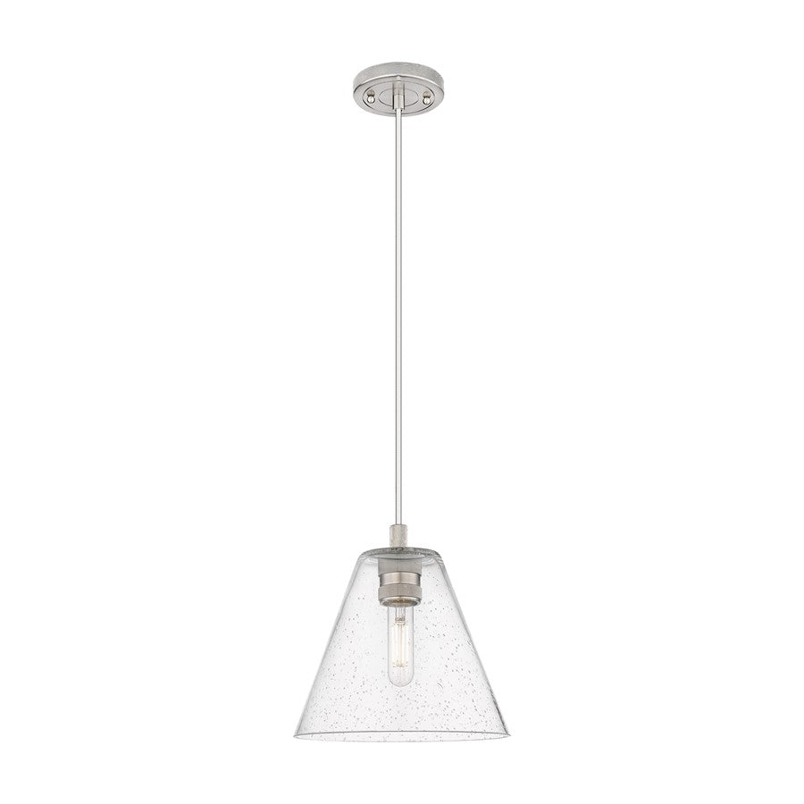 Innovations Crown Point 1Lt 8" Berkshire Cord Pendant, SN/SD - 434-1P-SN-GBC-84