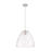 Innovations Crown Point 1Lt 12" Bristol Cord Pendant, SN/CL - 434-1P-SN-GBD-122
