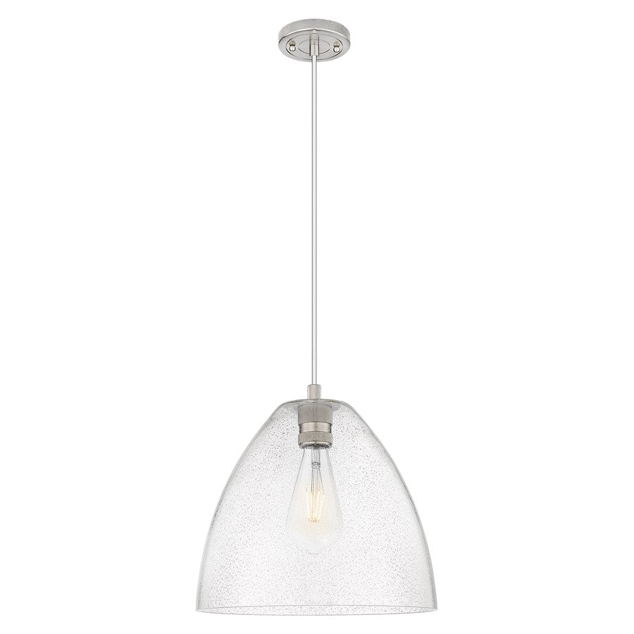 Innovations Crown Point 12" Bristol Cord Pendant, SN/Seedy - 434-1P-SN-GBD-124