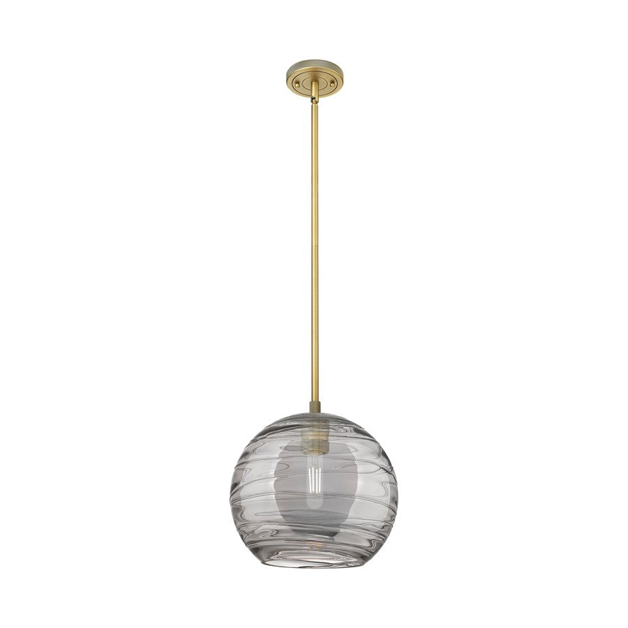 Innovations CP 1Lt 10" Athens DS Stem Pendant, BB/SDS - 434-1S-BB-G1213-10SM