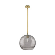 Innovations CP 1Lt 12" Athens DS Stem Pendant, BB/SDS - 434-1S-BB-G1213-12SM