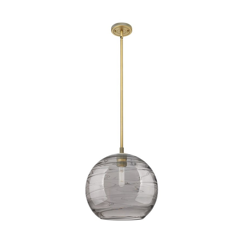 Innovations CP 1Lt 12" Athens DS Stem Pendant, BB/SDS - 434-1S-BB-G1213-12SM