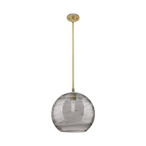 Innovations CP 1Lt 12" Athens DS Stem Pendant, BB/SDS - 434-1S-BB-G1213-12SM