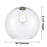 Innovations Crown Point 1Lt 10" Athens Stem Pendant, Brushed Brass/CL