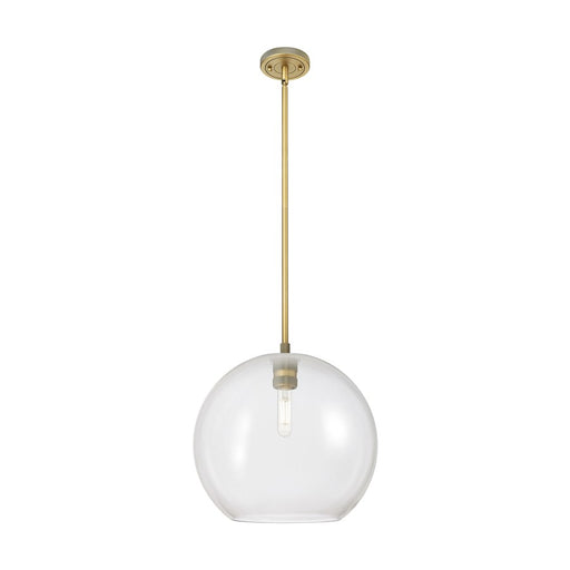 Innovations Crown Point 1Lt 12" Athens Stem Pendant, BB/CL - 434-1S-BB-G122-12