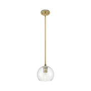 Innovations Crown Point 1Lt 6" Athens Stem Pendant, BB/Clear - 434-1S-BB-G122-6
