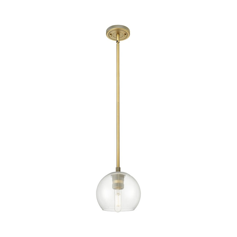 Innovations Crown Point 1Lt 6" Athens Stem Pendant, BB/Clear - 434-1S-BB-G122-6