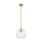 Innovations Crown Point 1Lt 8" Athens Stem Pendant, BB/Clear - 434-1S-BB-G122-8