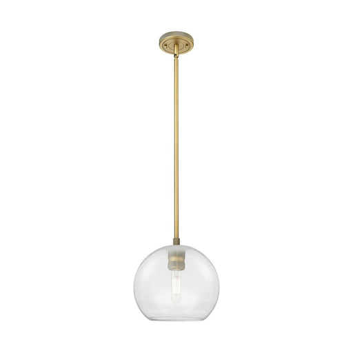 Innovations Crown Point 1Lt 8" Athens Stem Pendant, BB/Clear - 434-1S-BB-G122-8