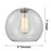 Innovations Crown Point 1Lt 8" Athens Stem Pendant, Brushed Brass/Clear