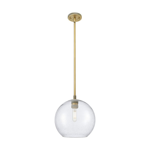 Innovations Crown Point 1Lt 10" Athens Stem Pendant, BB/Seed - 434-1S-BB-G124-10