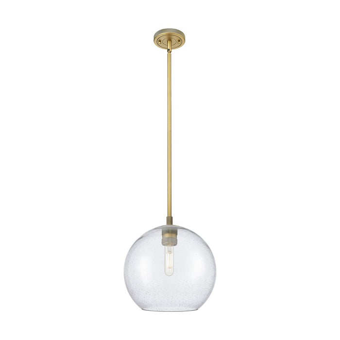 Innovations Crown Point 1Lt 10" Athens Stem Pendant, BB/Seed - 434-1S-BB-G124-10